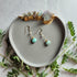 Handcrafted 14K Gold-Filled Larimar & Green Tourmaline Earrings