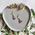 14k Gold-Filled Amethyst & Rainbow Moonstone Earrings